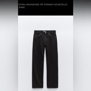 Zara women’s Straight Black Jeans